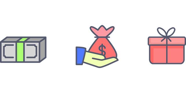 cash pile and cash bag